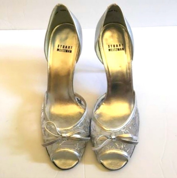 Stuart Weitzman Silver Pumps - Picture 4 of 5